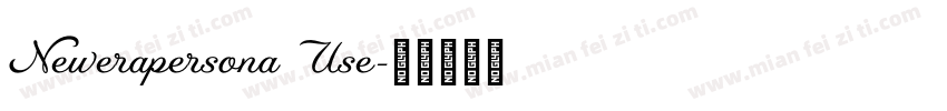 Newerapersona Use字体转换